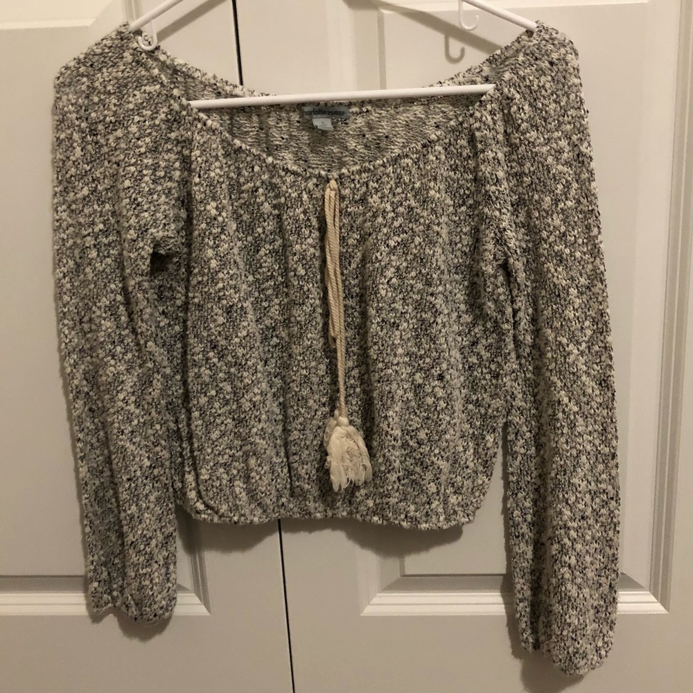 Grey Crop Top